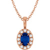 Lab-Grown Blue Sapphire | Oval | 6 x 4mm | Natural Blue Sapphire | Oval | 6 x 4mm