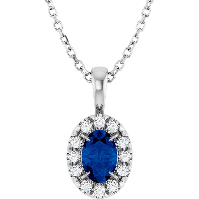 Natural Blue Sapphire | Oval | 6 x 4mm | Lab-Grown Blue Sapphire | Oval | 6 x 4mm
