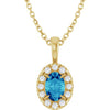 Natural Blue Zircon | Oval | 6 x 4mm | Natural Blue Zircon | Oval | 5 x 3mm