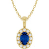 Lab-Grown Blue Sapphire | Oval | 6 x 4mm | Natural Blue Sapphire | Oval | 6 x 4mm