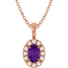 Natural Amethyst | Oval | 6 x 4mm | Natural Amethyst | Oval | 5 x 3mm