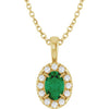 Lab-Grown Emerald | Oval | 6 x 4mm | Natural Emerald | Oval | 6 x 4mm