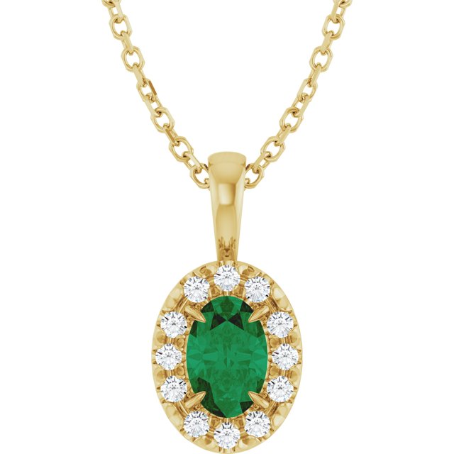 Lab-Grown Emerald | Oval | 6 x 4mm | Natural Emerald | Oval | 6 x 4mm