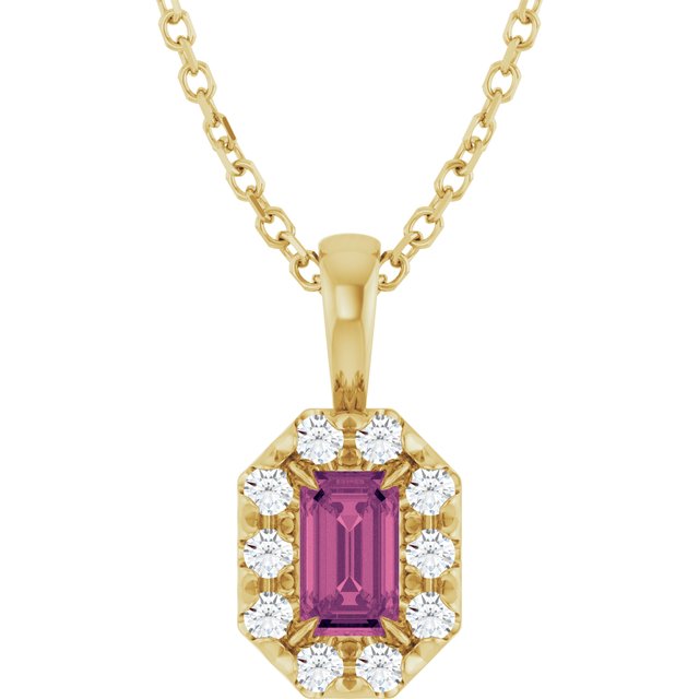Natural Pink Tourmaline | Emerald | 5 x 3mm