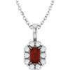Natural Mozambique Garnet | Emerald | 5 x 3mm