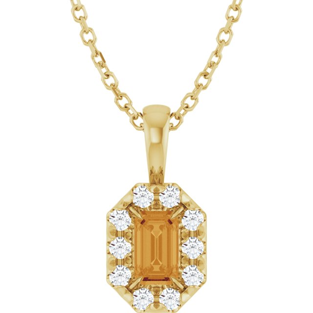 Natural Citrine | Emerald | 5 x 3mm