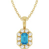 Natural Blue Zircon | Emerald | 5 x 3mm