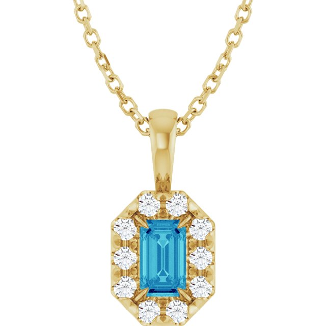 Natural Blue Zircon | Emerald | 5 x 3mm