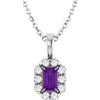 Natural Amethyst | Emerald | 5 x 3mm