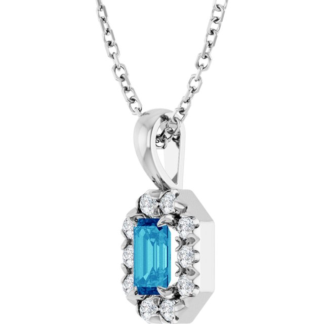 Natural Blue Zircon | Emerald | 5 x 3mm