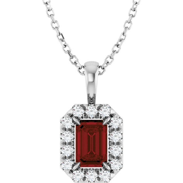 Natural Mozambique Garnet | Emerald | 6 x 4mm