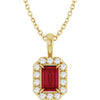 Natural Ruby | Emerald | 6 x 4mm | Lab-Grown Ruby | Emerald | 6 x 4mm