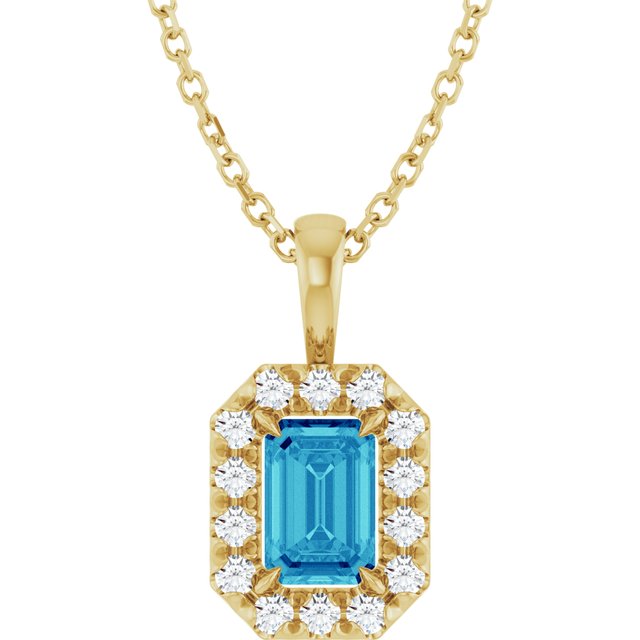 Natural Blue Zircon | Emerald | 6 x 4mm