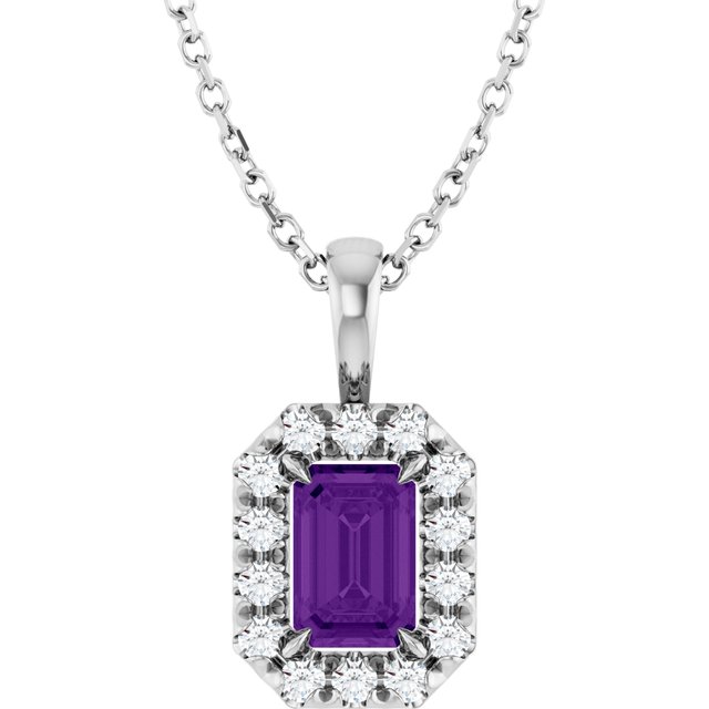 Natural Amethyst | Emerald | 6 x 4mm