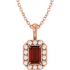 Natural Mozambique Garnet | Emerald | 6 x 4mm