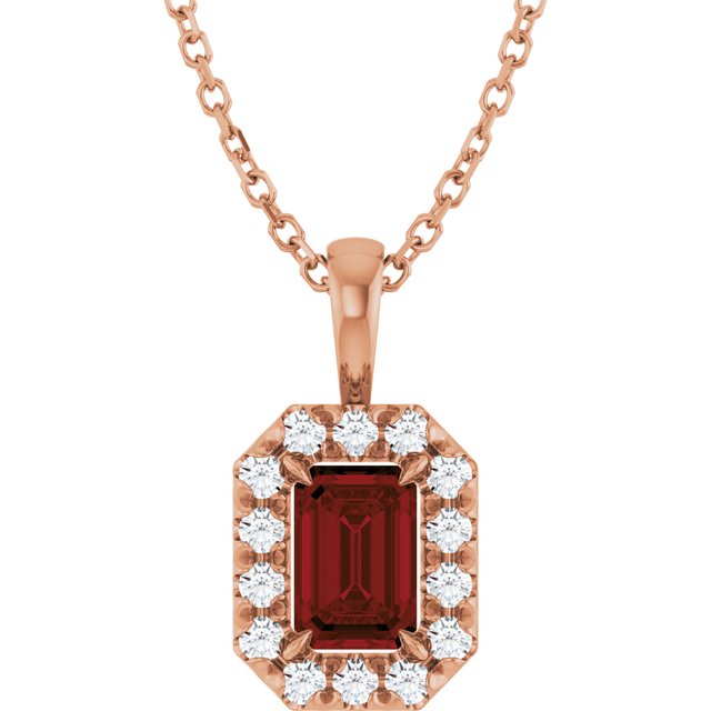 Natural Mozambique Garnet | Emerald | 6 x 4mm