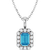 Natural Blue Zircon | Emerald | 6 x 4mm