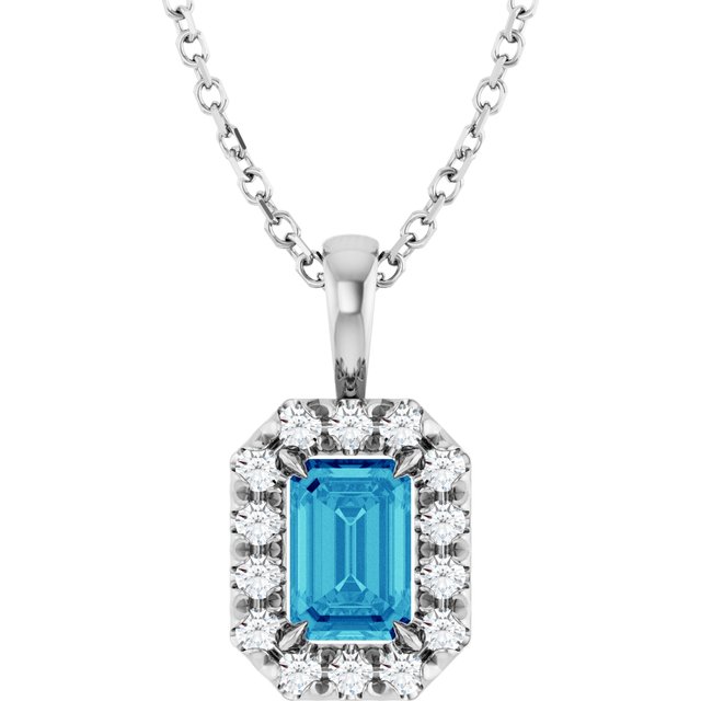 Natural Blue Zircon | Emerald | 6 x 4mm