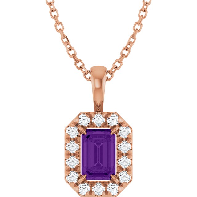 Natural Amethyst | Emerald | 6 x 4mm