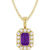 Natural Amethyst | Emerald | 6 x 4mm