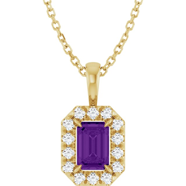 Natural Amethyst | Emerald | 6 x 4mm