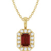 Natural Mozambique Garnet | Emerald | 6 x 4mm