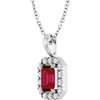 Natural Ruby | Emerald | 6 x 4mm | Lab-Grown Ruby | Emerald | 6 x 4mm