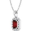 Natural Mozambique Garnet | Emerald | 6 x 4mm