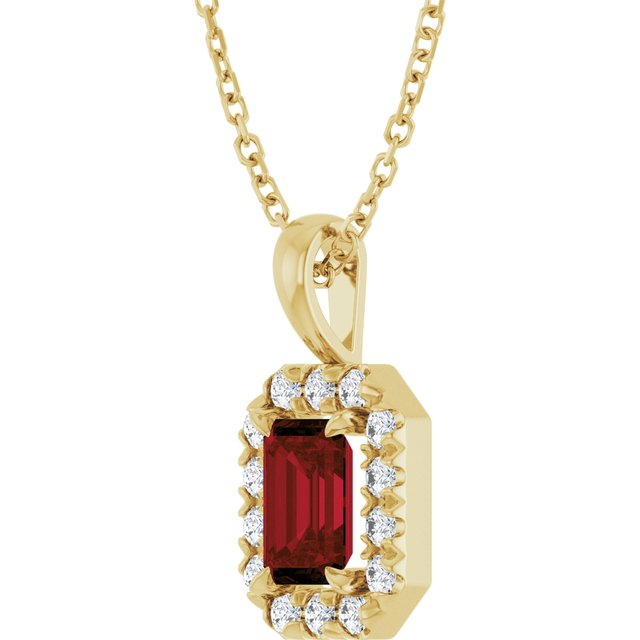 Natural Mozambique Garnet | Emerald | 6 x 4mm