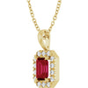 Natural Ruby | Emerald | 6 x 4mm | Lab-Grown Ruby | Emerald | 6 x 4mm