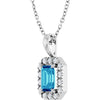 Natural Blue Zircon | Emerald | 6 x 4mm