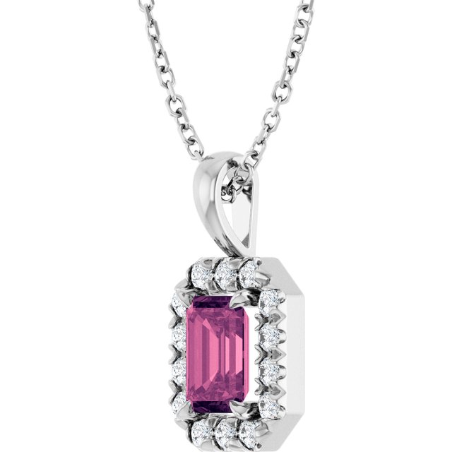 Natural Pink Tourmaline | Emerald | 6 x 4mm