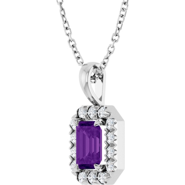 Natural Amethyst | Emerald | 6 x 4mm