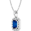 Natural Blue Sapphire | Emerald | 6 x 4mm | Lab-Grown Blue Sapphire | Emerald | 6 x 4mm