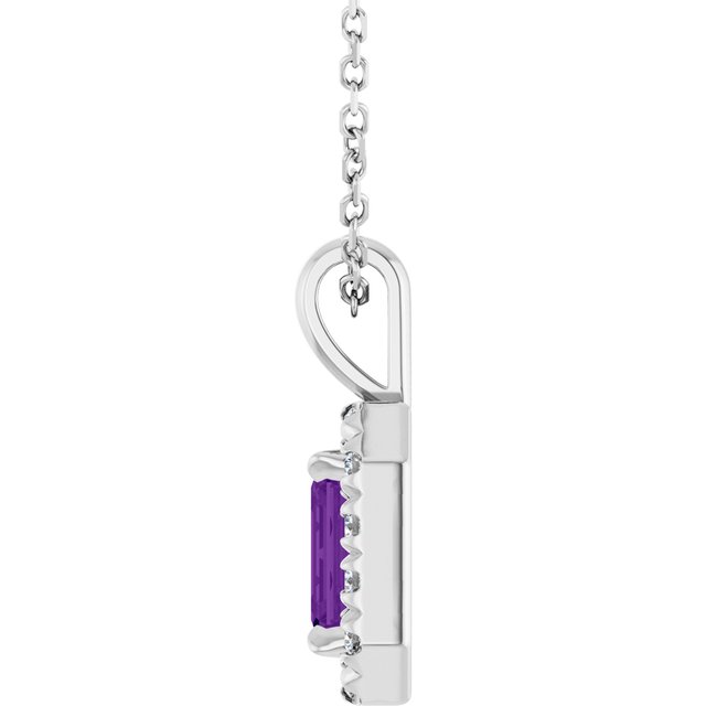 Natural Amethyst | Emerald | 6 x 4mm