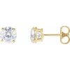 Lab-Grown Diamond | Round | 5.75mm :: 1 1/2 Ctw | Lab-Grown Diamond | Round | 8mm :: 4 Ctw | Natural Diamond | Round | 5.75mm :: 1 1/2 Ctw