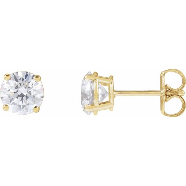 Lab-Grown Diamond | Round | 5.75mm :: 1 1/2 Ctw | Lab-Grown Diamond | Round | 8mm :: 4 Ctw | Natural Diamond | Round | 5.75mm :: 1 1/2 Ctw