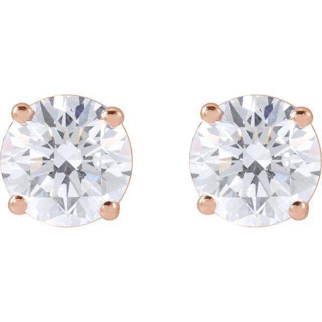 Lab-Grown Diamond | Round | 5.75mm :: 1 1/2 Ctw | Natural Diamond | Round | 5.75mm :: 1 1/2 Ctw
