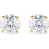 Lab-Grown Diamond | Round | 5.75mm :: 1 1/2 Ctw | Lab-Grown Diamond | Round | 8mm :: 4 Ctw | Natural Diamond | Round | 5.75mm :: 1 1/2 Ctw