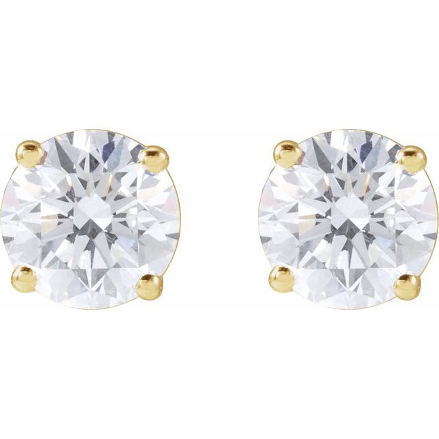 Lab-Grown Diamond | Round | 5.75mm :: 1 1/2 Ctw | Lab-Grown Diamond | Round | 8mm :: 4 Ctw | Natural Diamond | Round | 5.75mm :: 1 1/2 Ctw