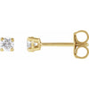 Lab-Grown Diamond | Round | 3mm :: 1/5 Ctw | Natural Diamond | Round | 3.25mm :: 1/3 Ctw