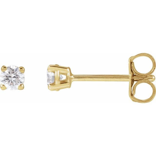 Lab-Grown Diamond | Round | 3mm :: 1/5 Ctw | Natural Diamond | Round | 3.25mm :: 1/3 Ctw