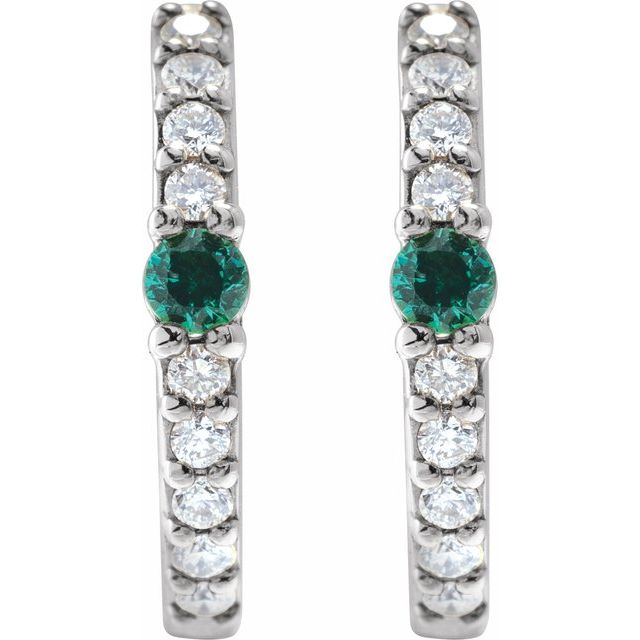 Lab-Grown Emerald | Round | 2mm :: 1/8 Ctw | Natural Emerald | Round | 2mm :: 1/8 Ctw