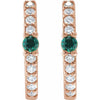 Natural Emerald | Round | 2mm :: 1/8 Ctw | Lab-Grown Emerald | Round | 2mm :: 1/8 Ctw