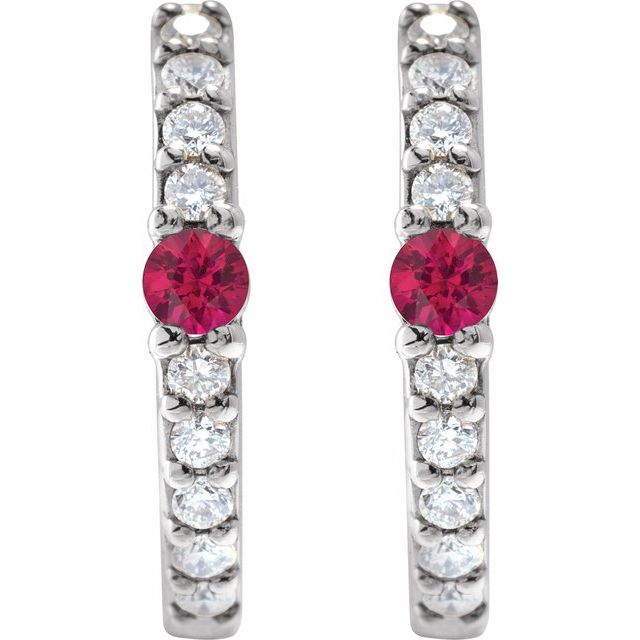 Natural Ruby | Round | 2mm :: 1/8 Ctw | Lab-Grown Ruby | Round | 2mm :: 1/8 Ctw