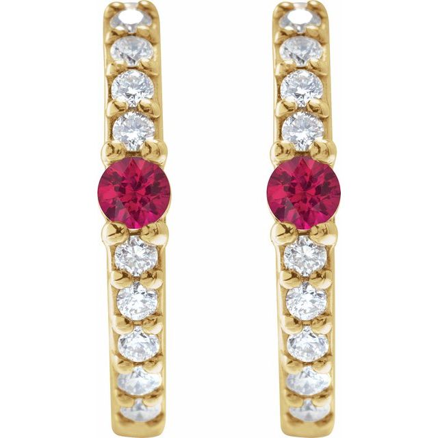 Natural Ruby | Round | 2mm :: 1/8 Ctw | Lab-Grown Ruby | Round | 2mm :: 1/8 Ctw