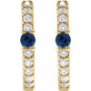 Natural Blue Sapphire | Round | 2mm :: 1/8 Ctw | Lab-Grown Blue Sapphire | Round | 2mm :: 1/8 Ctw