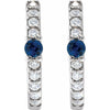 Natural Blue Sapphire | Round | 2mm :: 1/8 Ctw | Lab-Grown Blue Sapphire | Round | 2mm :: 1/8 Ctw