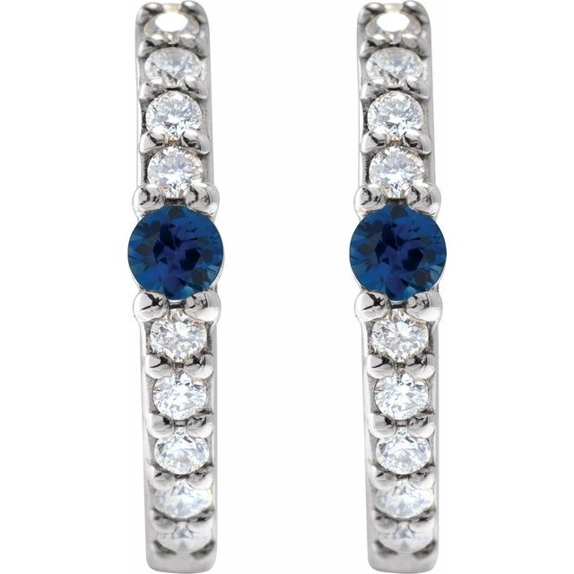 Lab-Grown Blue Sapphire | Round | 2mm :: 1/8 Ctw | Natural Blue Sapphire | Round | 2mm :: 1/8 Ctw