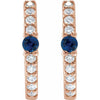 Natural Blue Sapphire | Round | 2mm :: 1/8 Ctw | Lab-Grown Blue Sapphire | Round | 2mm :: 1/8 Ctw